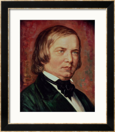 Portrait Of Robert Schumann (1810-1856) by Gustav Zerner Pricing Limited Edition Print image