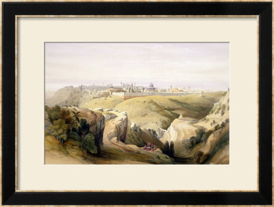 Jerusalem From The Mount Of Olives, April 8Th 1839, Plate 6 From Volume I Of The Holy Land by David Roberts Pricing Limited Edition Print image