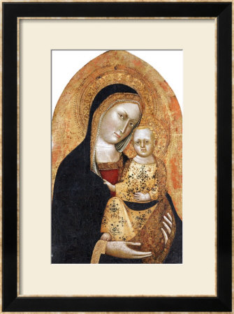 The Madonna And Child by Giovanni Di Nicola Da Pisa Pricing Limited Edition Print image