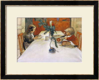The Evening Meal by Carl Larsson Pricing Limited Edition Print image