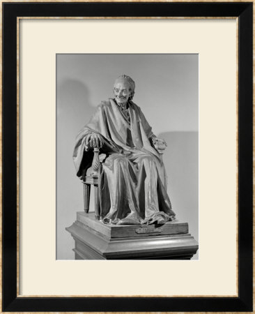 Seated Sculpture Of Voltaire (1694-1778) by Jean-Antoine Houdon Pricing Limited Edition Print image