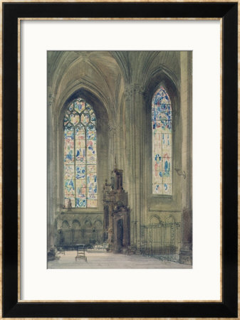 Chapel In The South Transept, Rouen Cathedral by August Welby North Pugin Pricing Limited Edition Print image