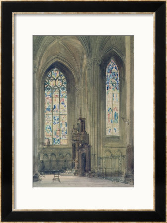 Chapel In The South Transept, Rouen Cathedral by August Welby North Pugin Pricing Limited Edition Print image