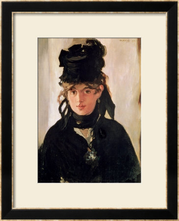 Berthe Morisot With A Bouquet Of Violets, 1872 by Édouard Manet Pricing Limited Edition Print image