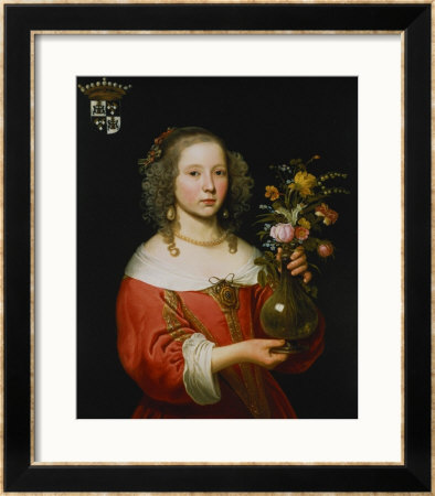 Portrait Of A Young Girl by Abraham Van Den Tempel Pricing Limited Edition Print image