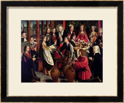 The Marriage Feast At Cana, Circa 1500-03 by Gerard David Pricing Limited Edition Print image