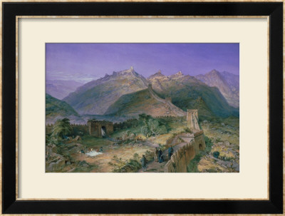 The Great Wall Of China, 1886 by William Simpson Pricing Limited Edition Print image