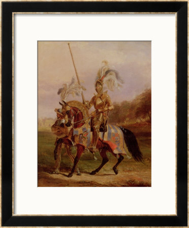 At Eglinton, Lord Of The Tournament, 1840 by Edward Henry Corbould Pricing Limited Edition Print image