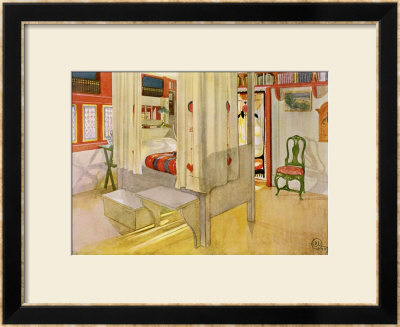 The Bedroom, Published In Lasst Licht Hinin, 1909 by Carl Larsson Pricing Limited Edition Print image