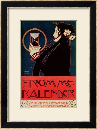 Design For The Frommes Calendar, For The 14Th Exhibition Of The Vienna Secession, 1902 by Koloman Moser Pricing Limited Edition Print image