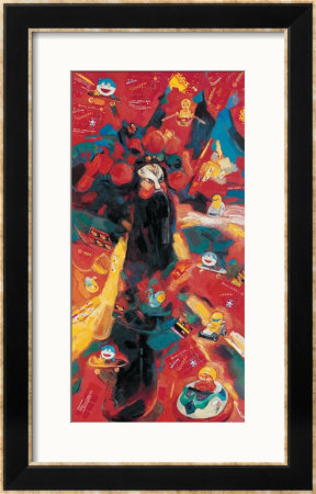 Chinese Opera Figures 3 by Wenbin Yuan Pricing Limited Edition Print image