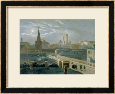 View Of The Moscow Kremlin, 1840'S by Paul Marie Roussel Pricing Limited Edition Print image