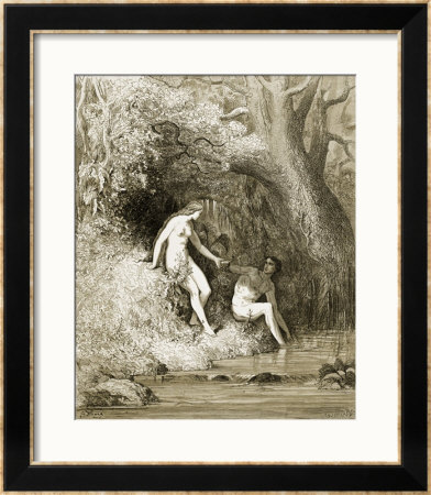 Adam And Eve In Paradise by Gustave Doré Pricing Limited Edition Print image
