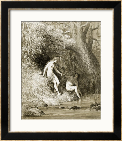 Adam And Eve In Paradise by Gustave Dore Pricing Limited Edition Print image