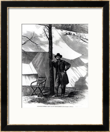 Lieutenant General Ulysses S. Grant (1822-85) At His Head-Quarters, From Harpers Weekly by Mathew B. Brady Pricing Limited Edition Print image
