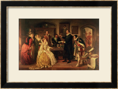 Dr William Gilberd (1540-1603) Showing His Experiment On Electricity To Queen Elizabeth I by Arthur Ackland Hunt Pricing Limited Edition Print image