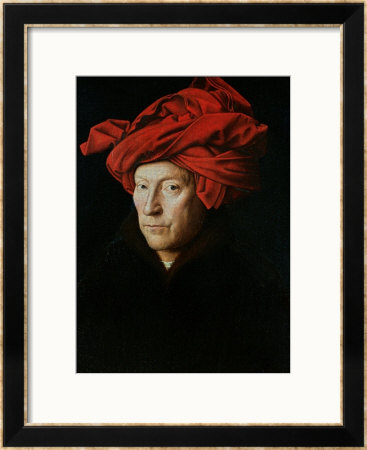 A Man In A Turban, 1433 by Jan Van Eyck Pricing Limited Edition Print image
