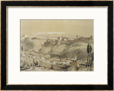 The Alhambra From The Albay, From Sketches And Drawings Of The Alhambra by John Frederick Lewis Pricing Limited Edition Print image