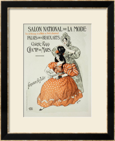 Reproduction Of A Poster Advertising The Salon National De La Mode, Rapp Gallery, Paris, 1896 by Roedel Pricing Limited Edition Print image