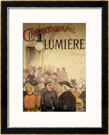 Poster Advertising The Cinematographe Lumiere, 1896 by H. Brispot Pricing Limited Edition Print image
