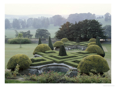 Chatsworth, Derbyshire Formal Garden by Clive Boursnell Pricing Limited Edition Print image