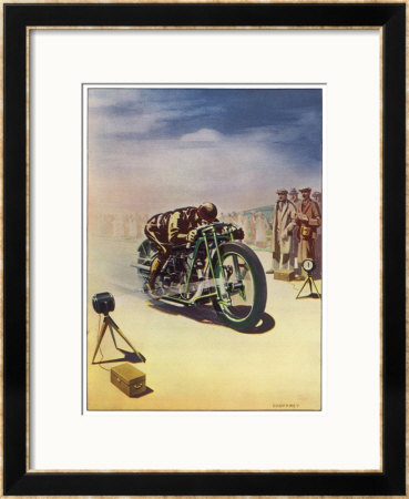 Timing A Motor Cycle by Shuffrey Pricing Limited Edition Print image