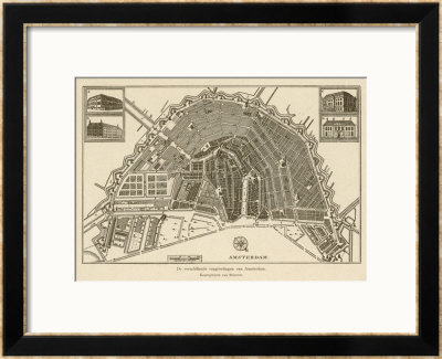 Map Of Amsterdam by Van Brouwer Pricing Limited Edition Print image