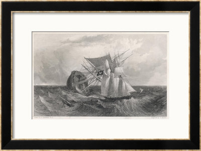 An Indiaman, A Trading Ship Returning From The Indies With A Rich Cargo, Is Attacked By Pirates by Clarkson Stanfield Pricing Limited Edition Print image