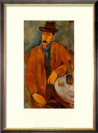 Man With A Wine Glass by Amedeo Modigliani Pricing Limited Edition Print image