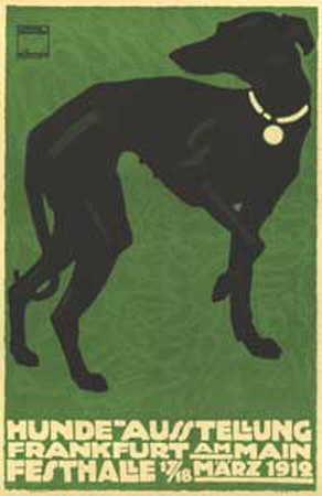 Hunde-Ausstellung (Whippet) by Ludwig Holhlwein Pricing Limited Edition Print image
