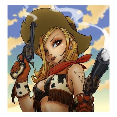 Anime Cowgirl by Harry Briggs Pricing Limited Edition Print image