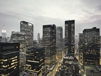 Manhattan Skyline by Johannes Mann Pricing Limited Edition Print image