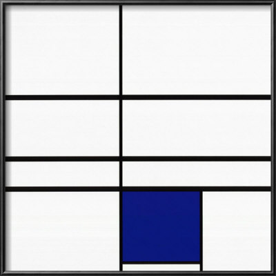Composition With Blue, 1935 by Piet Mondrian Pricing Limited Edition Print image