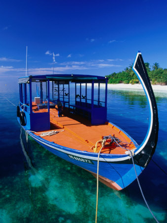 Traditional Maldivian Yacht Or Dhoni, Maldives by Michael Aw Pricing Limited Edition Print image