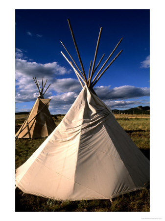 Sioux Teepee At Sunset, Prairie Near Mount Rushmore, South Dakota, Usa by Bill Bachmann Pricing Limited Edition Print image