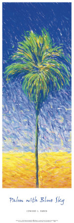 Palm With Blue Sky by Edward Rubin Pricing Limited Edition Print image