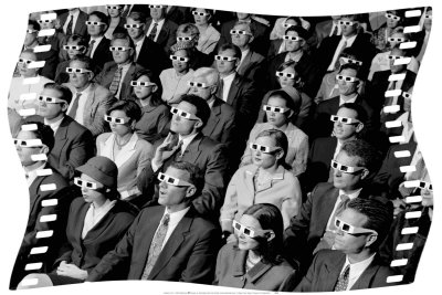 3D Movie Crowd by Francisco Cruz Pricing Limited Edition Print image