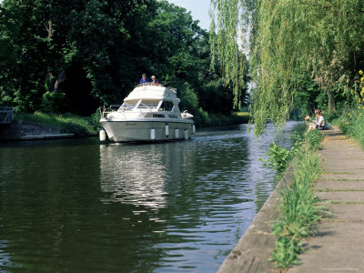 Boat On The River Thames, Windsor, Berkshire, England, United Kingdom by Brigitte Bott Pricing Limited Edition Print image