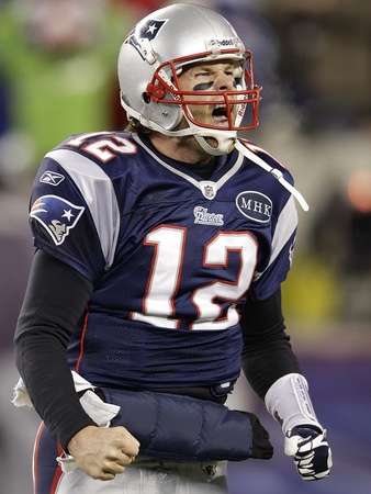 Baltimore Ravens And New England Patriots - Jan. 22, 2012: Tom Brady by Stephan Savoia Pricing Limited Edition Print image