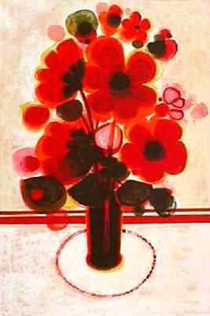 Pavots Rouges by Frederic Menguy Pricing Limited Edition Print image