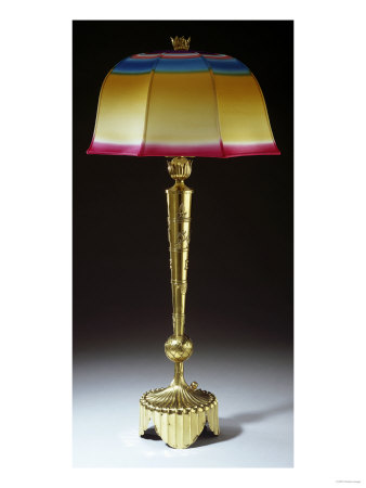 A Brass Table Lamp, Circa 1925 by Tani Bunchu Pricing Limited Edition Print image