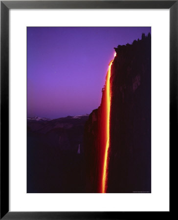 Firefall From Glacier Point At Yosemite National Park by Ralph Crane Pricing Limited Edition Print image