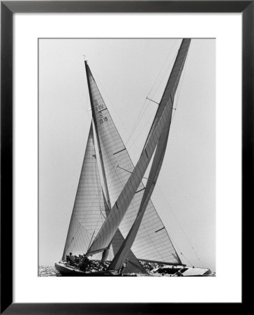 Columbia And Nefertiti During America's Cup Trial by George Silk Pricing Limited Edition Print image