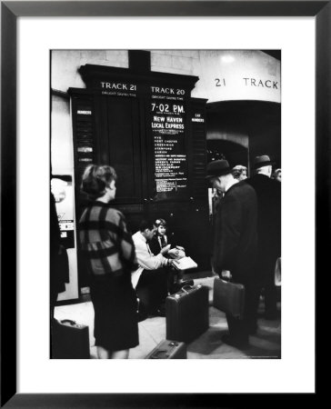 Commuters On The New York New Haven Line Catching Evening Train From Grand Central Station by Alfred Eisenstaedt Pricing Limited Edition Print image