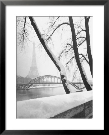 Heavy Snow Around The Eiffel Tower by Dmitri Kessel Pricing Limited Edition Print image