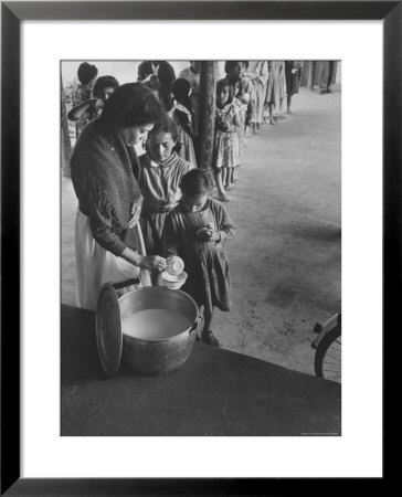Children Getting Milk With Lunch by Frank Scherschel Pricing Limited Edition Print image