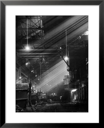 Pouring Ingots At Carnegie Illinois Steel Plant by Andreas Feininger Pricing Limited Edition Print image