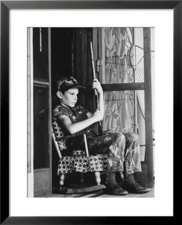 Dennis Driscoll, Son Of Lt. Colonel Arthur Driscoll At Front Door After Viet Cong Bombings by Larry Burrows Pricing Limited Edition Print image
