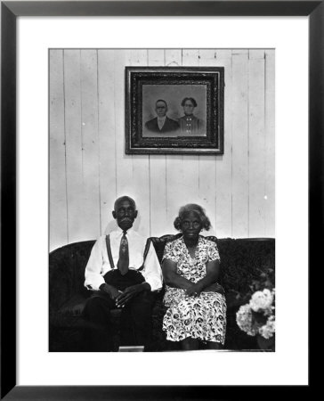 Mr. And Mrs. Albert Thornton, Sr. The Son Of A Slave, A Sharecropper And Independent Farmer by Gordon Parks Pricing Limited Edition Print image