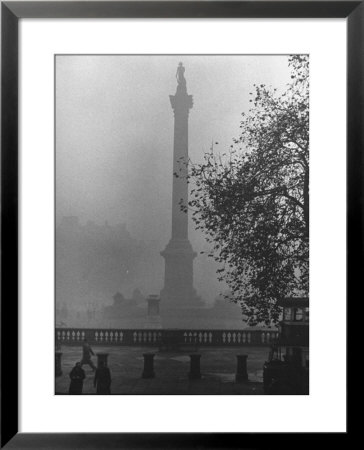 Foggy View Of Trafalgar Square by Hans Wild Pricing Limited Edition Print image